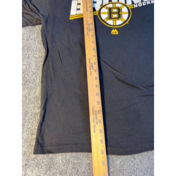 NHL Boston Bruins Majestic Tee Shirt Hockey Mens XL Black Short Sleeve Crew Neck - Picture 5 of 6